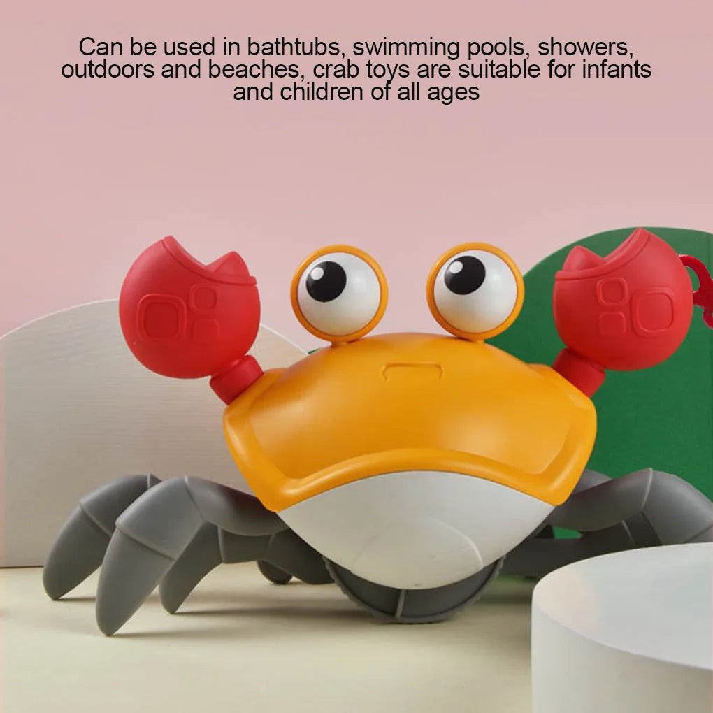 Play Crab Toy Clockwork Portable Beach Children Shower Accessory