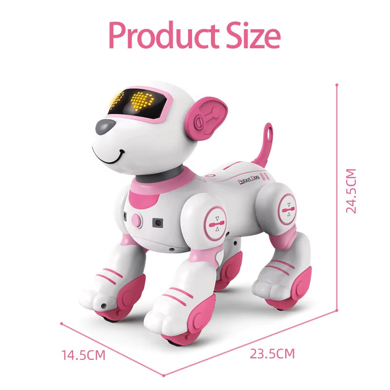 Smart Electronic Animal Pets RC Robot Dog Voice Remote Control Toys Funny Singing Dancing Robot Puppy Children'S Birthday Gift