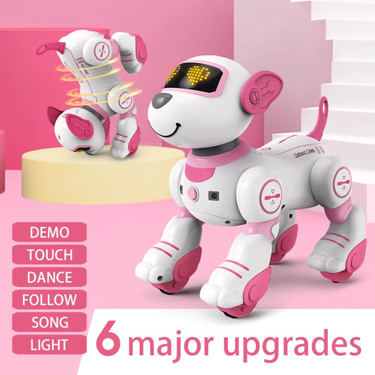 Smart Electronic Animal Pets RC Robot Dog Voice Remote Control Toys Funny Singing Dancing Robot Puppy Children'S Birthday Gift